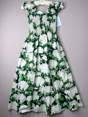 HILL HOUSE Ellie Nap Dress Night Bloom Cotton Floral NWT Sz Teen/TN/XXXS - Image 1 of 4