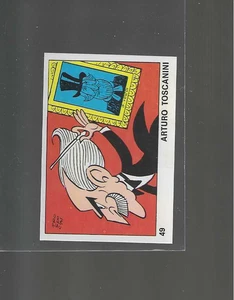 # 49 ARTURO TOSCANINI 1973 PANINI VIP OK sticker clean back - Picture 1 of 1