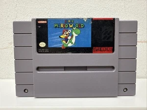 Super Mario World (Super Nintendo Entertainment System SNES) Authentic - Tested - Picture 1 of 4