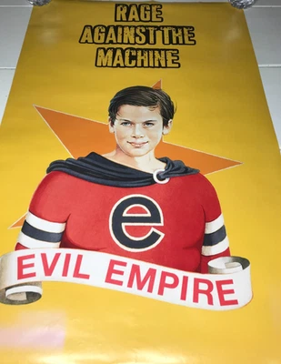Vtg 1996 Rage Against The Machine Poster Evil Empire Metal Rock #6160 - Image 1 of 4