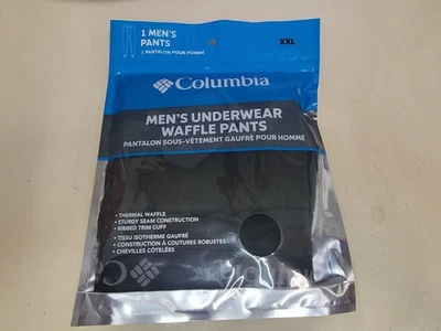 PANTALONES TÉRMICOS NUEVOS SELLADOS COLUMBIA PARA HOMBRE XXL WAFFLE CARBÓN - T9 Foto 1 de 3