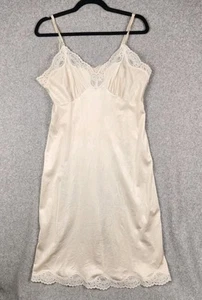 Correas ajustables de encaje satinado de nailon marfil talla 36 vintage sin cordones completos para mujer - Imagen 1 de 8