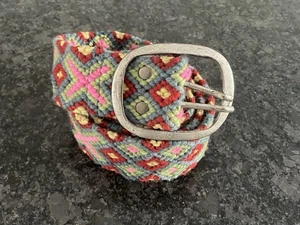 Cinturón Jenny Krauss Hecho a Mano Bordado Talla L Peruano 100% Lana - Imagen 1 de 12