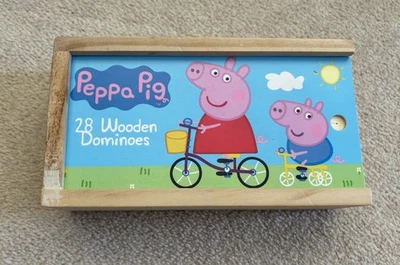 Peppa Pig 28 Wooden Dominoes Set - Image 1 of 4
