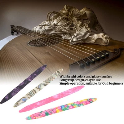 Oud Pick Glossy Celluloid Picks 10PCS For Plucked Instrument - Image 1 of 4