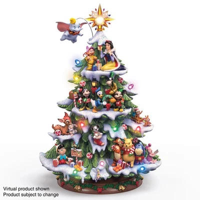BRADFORD EXCHANGE NEW Disney Classic Characters Lighted Magical Memories Christmas Tree Bradford