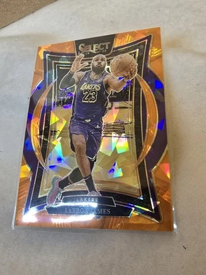 2024-25 panini lebron james prism parallel orange cracked ice 249/275 - Image 1 of 4