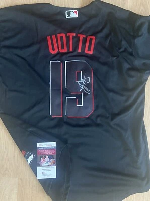 Joey Votto Signed Autograph Auto Reds Baseball Jersey JSA COA - Image 1 of 4