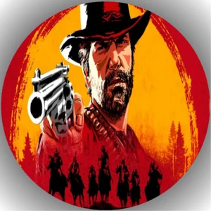 Colocador de tartas cumpleaños imagen de tartas fondant oblate Red Dead Redemption L3 - Imagen 1 de 1