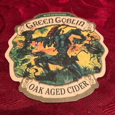 BREWERIANA - WYCHWOOD BREWERY - GREEN GOBLIN - OAK AGED CIDER - BEER MAT - 14