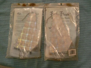 2 Vintage Big Al's Fish Flash Inline Blinker Größe Medium 8" silber kariert - Bild 1 von 2