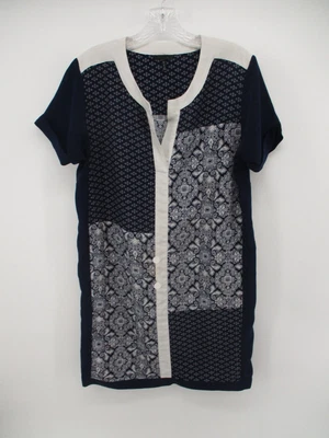 Daisy Fuentes Small Short Sleeve V Neck Tunic Style Dress - Flaw - Image 1 of 4