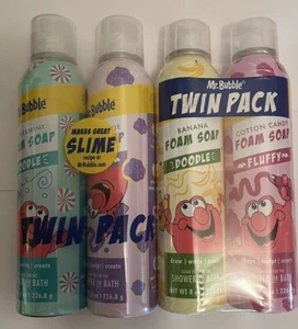 Lot of 4 MR BUBBLE Foam Soap, BANANA, COTTON CANDY, SUGAR COOKIE, PEPPERMINT - Picture 1 of 5