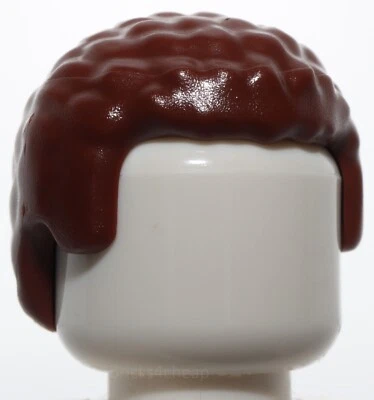 Lego Reddish Brown Minifig Hair Male with Coiled Texture - Image 1 of 2