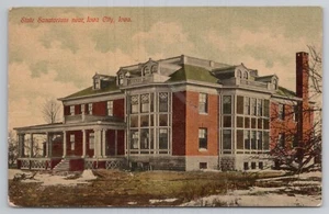Postal del sanatorio estatal cerca de Iowa City Iowa c1909 - Imagen 1 de 2