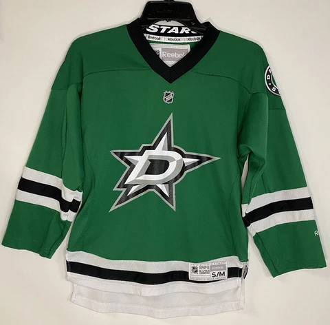 Reebok Dallas Stars Tyler Seguin NHL Hockey Jersey Youth Size S/M Green Cover
