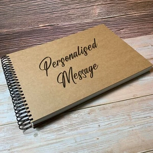 100 Pages A3 Square Blank/Personalised LARGE Scrapbook, Photo Album, Guestbook - Picture 1 of 14