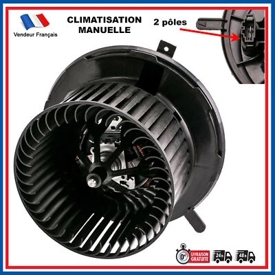 Ventilateur Moteur Habitacle Chauffage Clim MANUELLE pour TIGUAN TOURAN SHARAN - Immagine 1 di 4