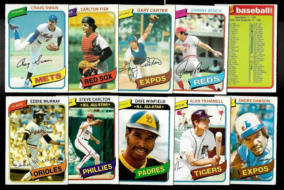 1980 OPC 80 O PEE CHEE TOPPS MLB BASEBALL CARD 1-125 SEE LIST - Image 1 of 1