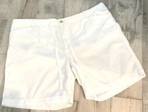 Ralph Lauren White Cotton Walking Shorts Size 18W - Picture 1 of 3