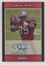 2007 Bowman Chrome Rookie Auto Red Refractor /5 Jason Hill #BC89 Rookie Auto RC