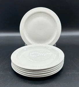 Set 6 Midwinter Stonehenge White 7" Bread and Butter Plates England - Picture 1 of 4