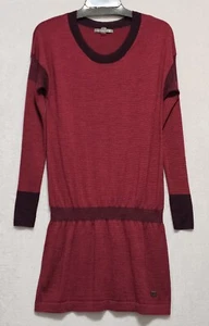 Smartwool Tabaretta Pulloverkleid Gr. M cranberry burgunderrot elastisch fallende Taille gebraucht, in einwandfreiem Zustand - Bild 1 von 6