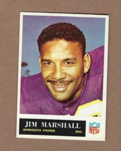 1965 Philadelphia football card #107 Jim Marshall Minnesota Vikings EX - Picture 1 of 2