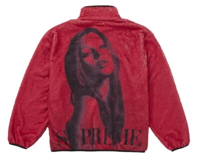 Supreme Kate Moss Fleece Jacket Red Size Xl Brand New FW24 Foto 1 de 4