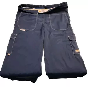 Vintage Kikwear Hose Baggy Rave Nylon JNCO Style Wide Leg Cyber Y2K Herren 46x47 Rap - Bild 1 von 16