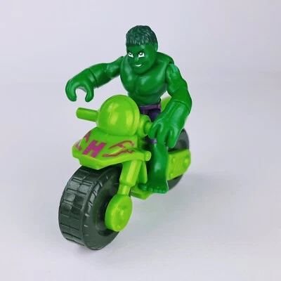 Hasbro Marvel Playskool Heroes Super Hero Adventures Hulk con juego de bicicleta Foto 1 de 4