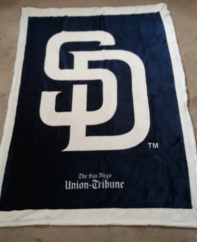 NEW Super Plush San Diego Padres MLB Micro Raschel 44 x 62 throw blanket Cover