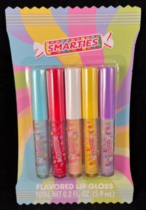 Smarties - Flavored Lip Gloss - 5 Flavors - Total Net Wt. 0.2 oz/5.9 ml - Picture 1 of 4