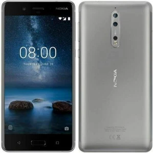 Nokia 8 - 64GB - Silver (Unlocked) Smartphone  - Picture 1 of 1