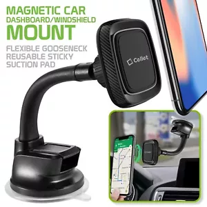 Cellet Magnetc Phone Holder With Flexible Arm and Sticky Suction Cup - Picture 1 of 10