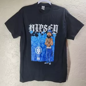 Nipsey Hussle Hemd Herren Medium schwarz und blau - Bild 1 von 4