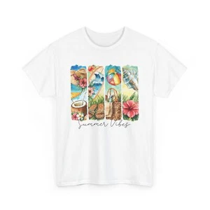 Paradise Mode T-Shirt | Perfect for Beach & Pool Days Tee | Summer Vibes T-Shirt - Picture 1 of 15