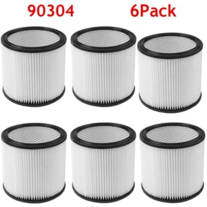 6 Stück Nass/Trocken Kartuschenfilter für Shop-Vac Staubsauger Zubehör 90304 Kit - Bild 1 von 14