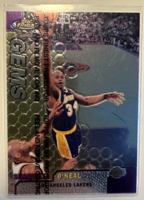 1999 Topps finest Refractor Shaquille O'Neal LA LAKERS HOF #106 - Image 1 of 2