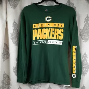 Green Bay Packers Majestic Long Sleeve Shirt - Picture 1 of 5