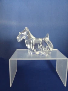 "FIGURA DE CRISTAL DE BACCARAT FRANCE SCOTTISH TERRIER PERRO CACHORRO 3,25""X4,5" - Imagen 1 de 3