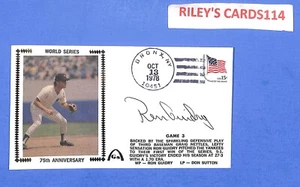 1978 VINTAGE HAND SIGNED AUTOGRAPHED *CASHE FDC* RON GUIDRY - Picture 1 of 2