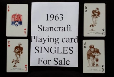 1963 STANCRAFT Playing card GREEN BACK SINGLES for sale USED $2.99 ea You Pick! - Image 1 of 4