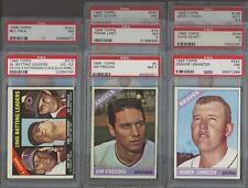 Lot of (8) 1966 Topps Baseball w/ Carl Yastrzemski HOF PSA GRADED 