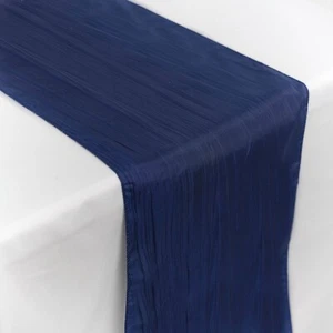 Navy Taffeta Table Runners - Picture 1 of 4