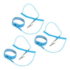 3Pcs ESD Anti Static Wrist Strap 6ft PVC Adjustable Bracelet Set Wired Sky Blue