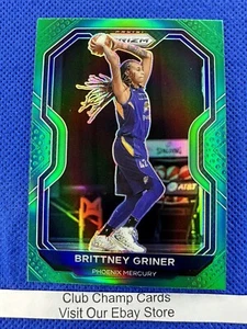 2021 #31 Brittney Griner WNBA Panini Prizm Basketball Green Prizm Mercury - Picture 1 of 2