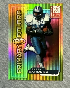 *1999 Donruss Elite colores primarios amarillo #29 ¡Barry Sanders 1296/1875!!! - Imagen 1 de 2