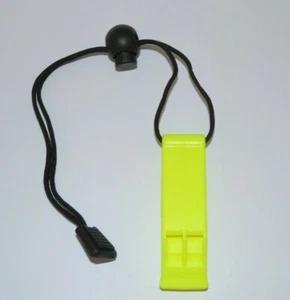 Whistle with Lanyard / Camping / Hiking / Boating / Watersports / WHISTLE Yellow - Picture 1 of 3