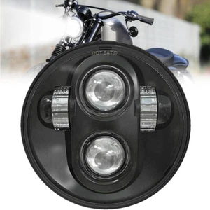 DOT Approved 5-3/4" 5.75" Round LED Headlight For Sportster XL 1200 883 - Picture 1 of 6